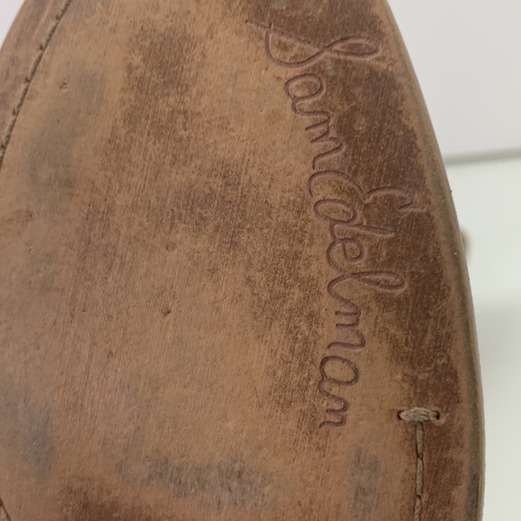 Sam Edelman Paige Fringe Leather Bone Low Western Booties Size 7 ½ - Picture 11 of 12